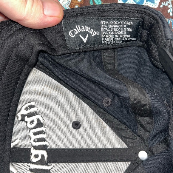 Callaway Black Chrome Soft Odyssey Apex Golf Strapback Hat - Picture 6 of 6